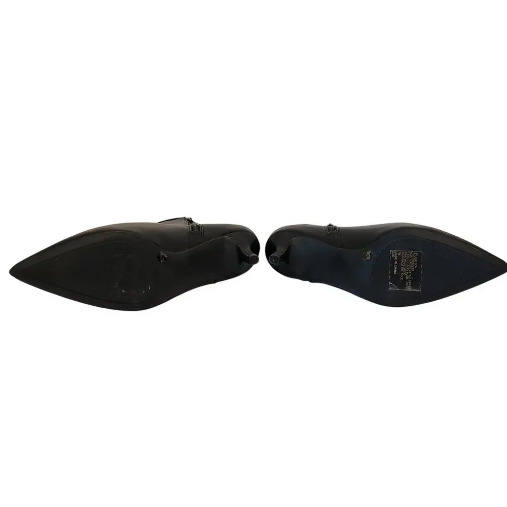 New On 34th Aatira Tulip Booties With Kitten Heel Ankle Bootie Black 7M